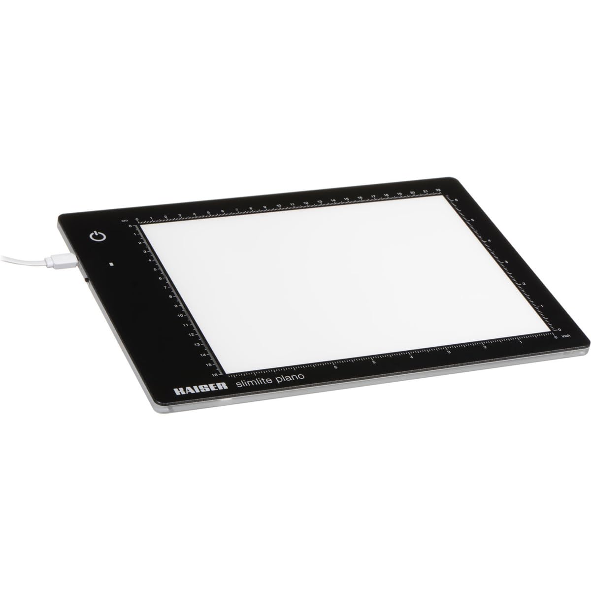 Kaiser Fototechnik Slimlite Plano 2453 LED Light Plate 5000 K Dimmable Mains and Battery Operated Light Surface 22 x 16 cm Black