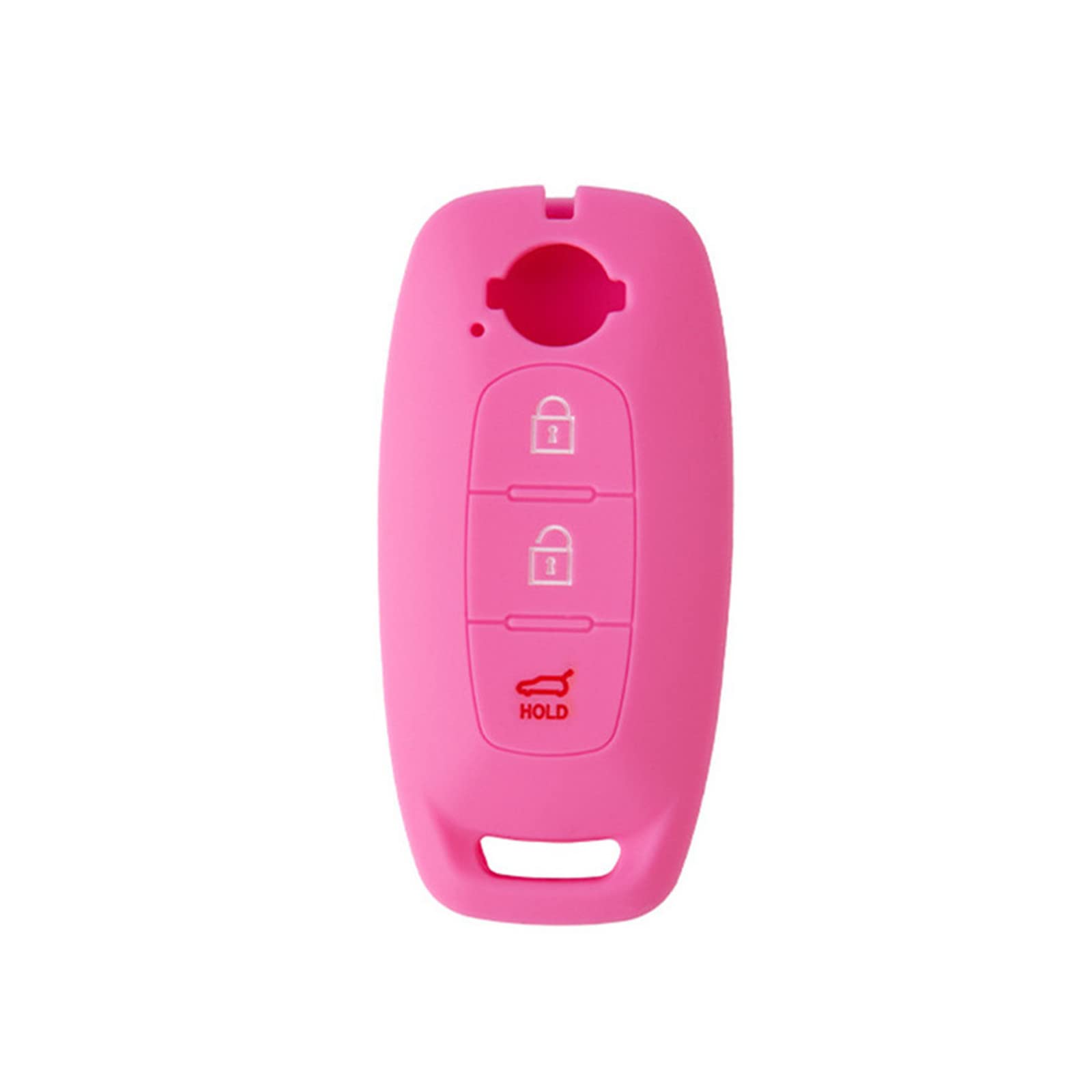 OTMIK Silicone Car Key Cover Case fit for Nissan Qashqai Altima 2023 Key Shell Accessories (Pink)