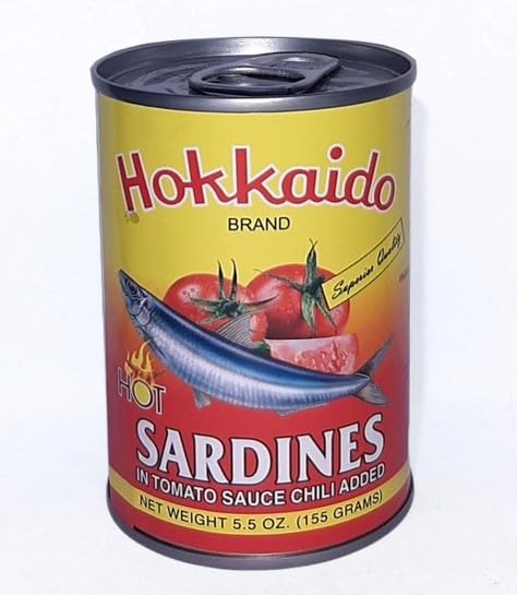 Hokkaido Sardines Super Quality | Added with Tomato Sauce & Chili | Nutritious Fish with Versatile Ingredient, 155gm