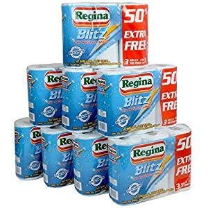 Regina 24 Rolls Blitz Kitchen Towel Super Strong 3 Ply 70 Sheets per roll Amazing Value! …