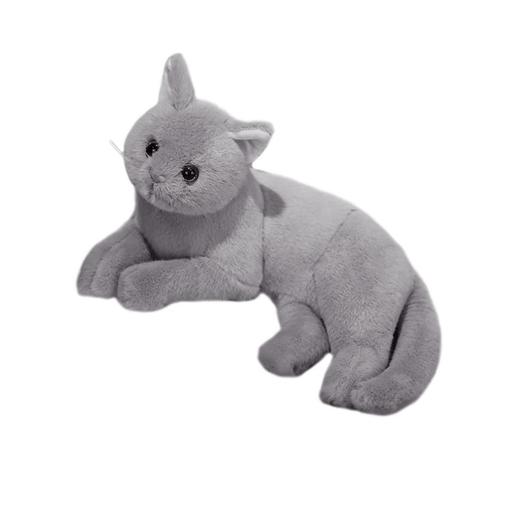 Toddmomy1pc Plush Cat Stuffed Animal Cats That Look Real Plush Stuffed Toy Cat for Babies Boys& Girls (Grey)