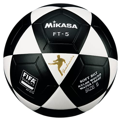 Mikasa FT5 Goal Master Soccer Ball Size 5 Official Footvolley Ball White Black