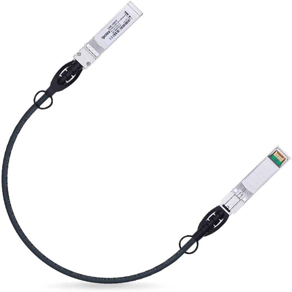 1.25G SFP Twinax Cable, Gigabit Direct Attach Copper(DAC) Passive Cable, 0.5m (1.64ft), for Cisco SFP-H1GB-CU0.5M, Ubiquiti, Fortinet, Netgear, D-Link, Supermicro, and More