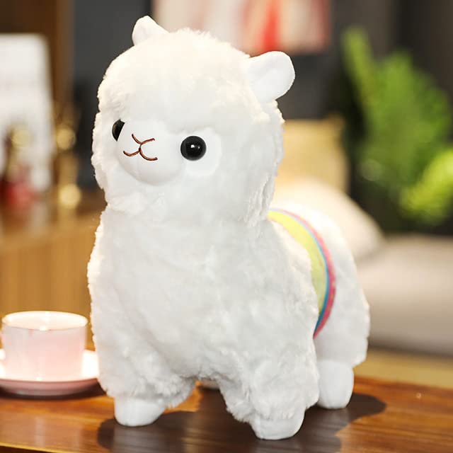 AEPRO - Cute Alpaca Plush Тоу Soft Animals Plush Alpacasso Kawaii Alpaca Llama Ԁolls Stuffed Тоуs Pillow for Kid Girl Birthday Gift (Crimson)