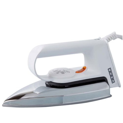 Usha EI 2102 1000-Watt Lightweight Dry Iron (White)