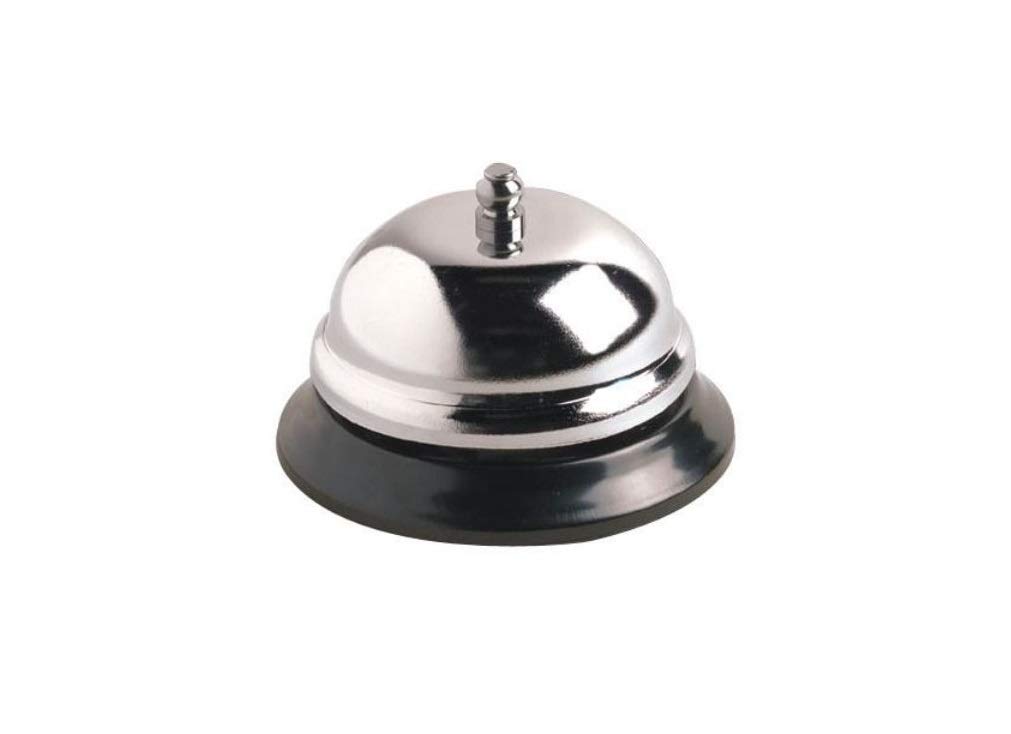 Silver Metal Call Bell Pleasant Sound Anti-Rust Durable 3.1 inches Diameter