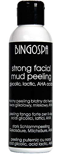 BINGOSPA Strong Facial Mud Peeling with Glycolic Acid, Lactic Acid, AHA Fruit Acid 120 ml