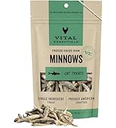 Vital Essentials Freeze Dried Raw Single Ingredient Cat Treats, Minnows, 1 oz