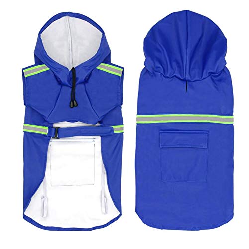 New Dog Raincoat Cloak-Style Reflective Dog Clothes Snow- And Rainproof Fashion Pet Raincoat Pet Clothing