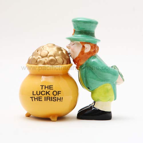 Pacific Giftware Luck of The Irish Pot of Gold Magnetic Salt & Pepper Shakers