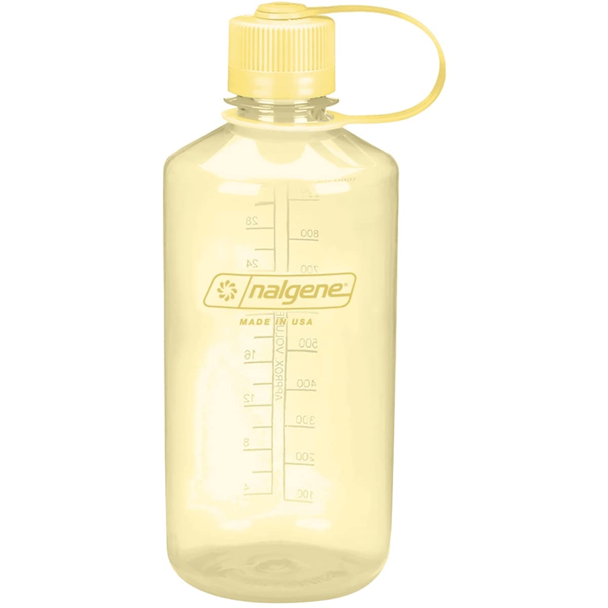 Nalgene Sustain Tritan BPA-Free Water Bottle Made with Material Derived from 50% Plastic Waste, 32 OZ, Narrow Mouth, Butter