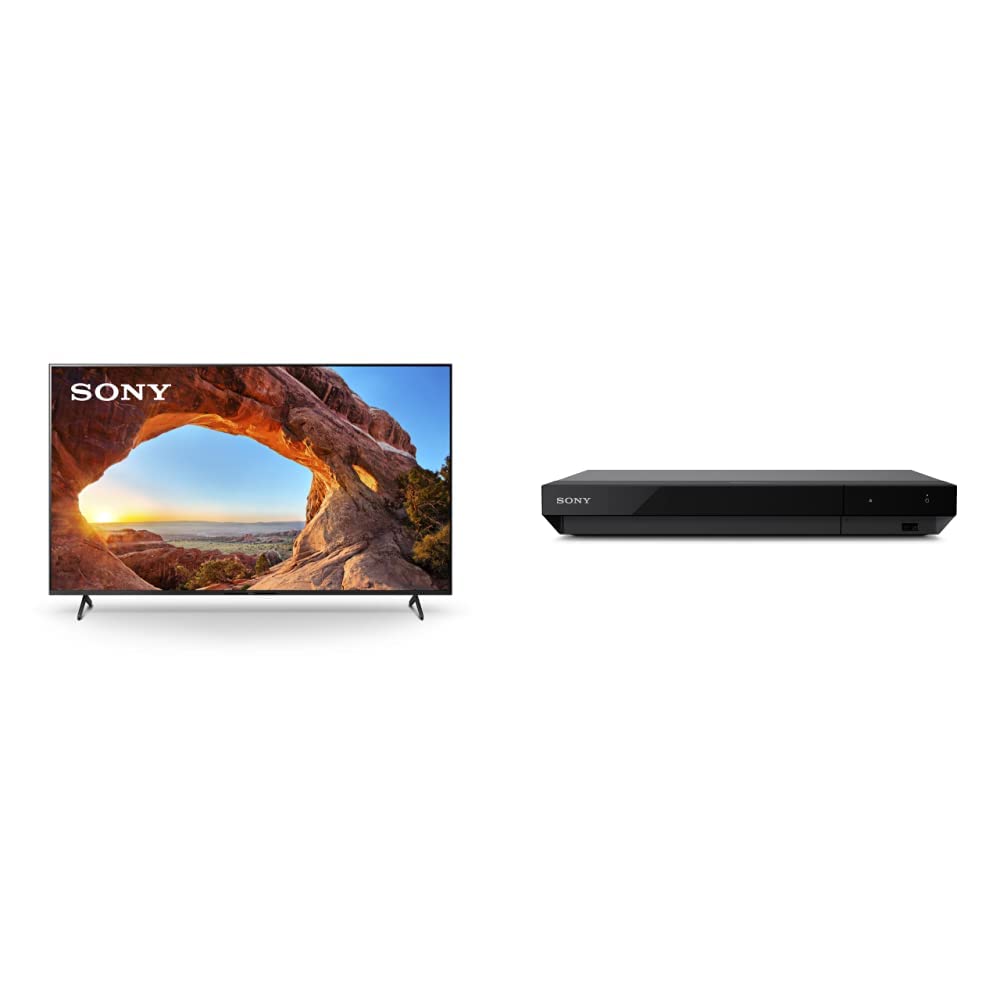 Sony X85J 65 Inch TV: 4K Ultra HD LED Smart Google TV with Native 120HZ Refresh Rate, Dolby Vision HDR- 2021 Model & Sony UBP- X700M 4K Ultra HD Home Theater Streaming Blu-ray™ Player with HDMI Cable