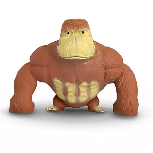 Monkey Stretch Gorilla Figure Gorilla Latex Gorilla Soft Stretchy Gorilla Toy Stretchy Gorilla Action Figure for Kids Child Boys Girls