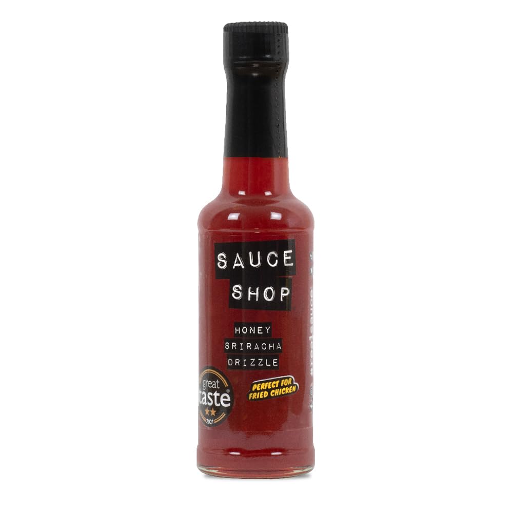 Sauce Shop Honey Sriracha Drizzle | Sweet Chilli Flavour | Suitable for Vegetarians | Made in the UK | 190ml