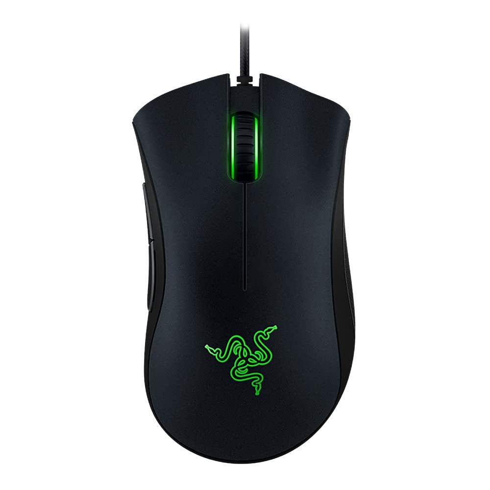 COOLBABY Deathadder Essential- Wired Gaming Mouse (Optical Sensor, 6400 Dpi, 5 ProgRAMmable Buttons, Ergonomic Form Factor) Black