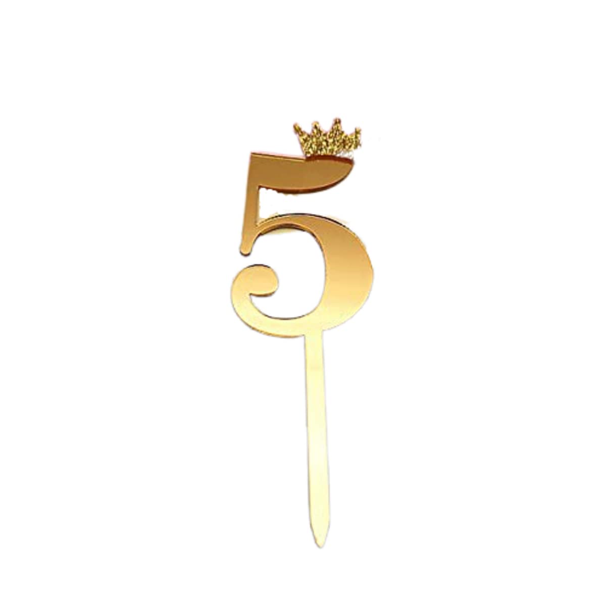 INFISPACEInfispace® Big Size Gold Number Cake Topper for Birthday/ Anniversary (5)