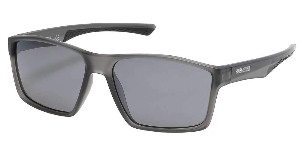 Harley-Davidson Men's Modern Square Sunglasses, Gray, 59-16-145, Gray