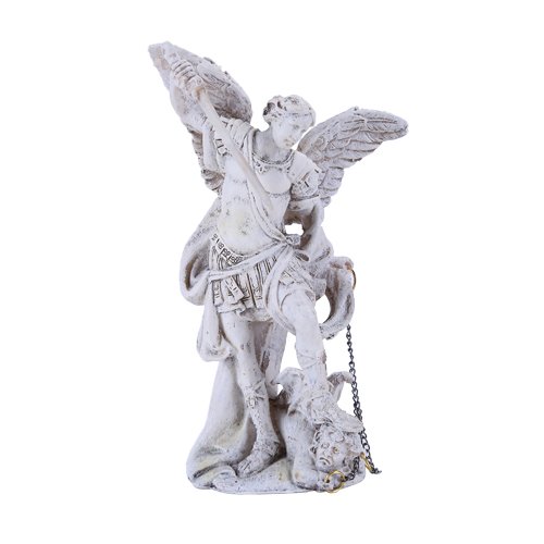 Pacific Giftware 4.75" Tall White Saint Michael Prince of Heavenly Hosts Archangel Collectible Figurine