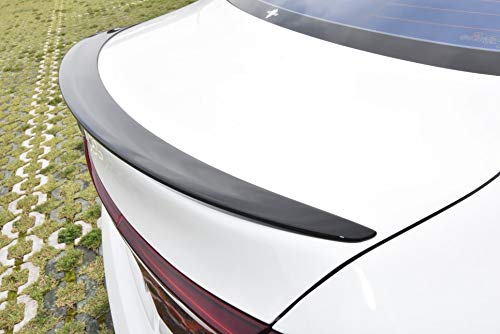 Rear Lip Wing Spoiler Painted Compatible with Kia Forte Cerato Sports GT Sedan K3 2019 2020 (ABP Aurora Black Pearl)