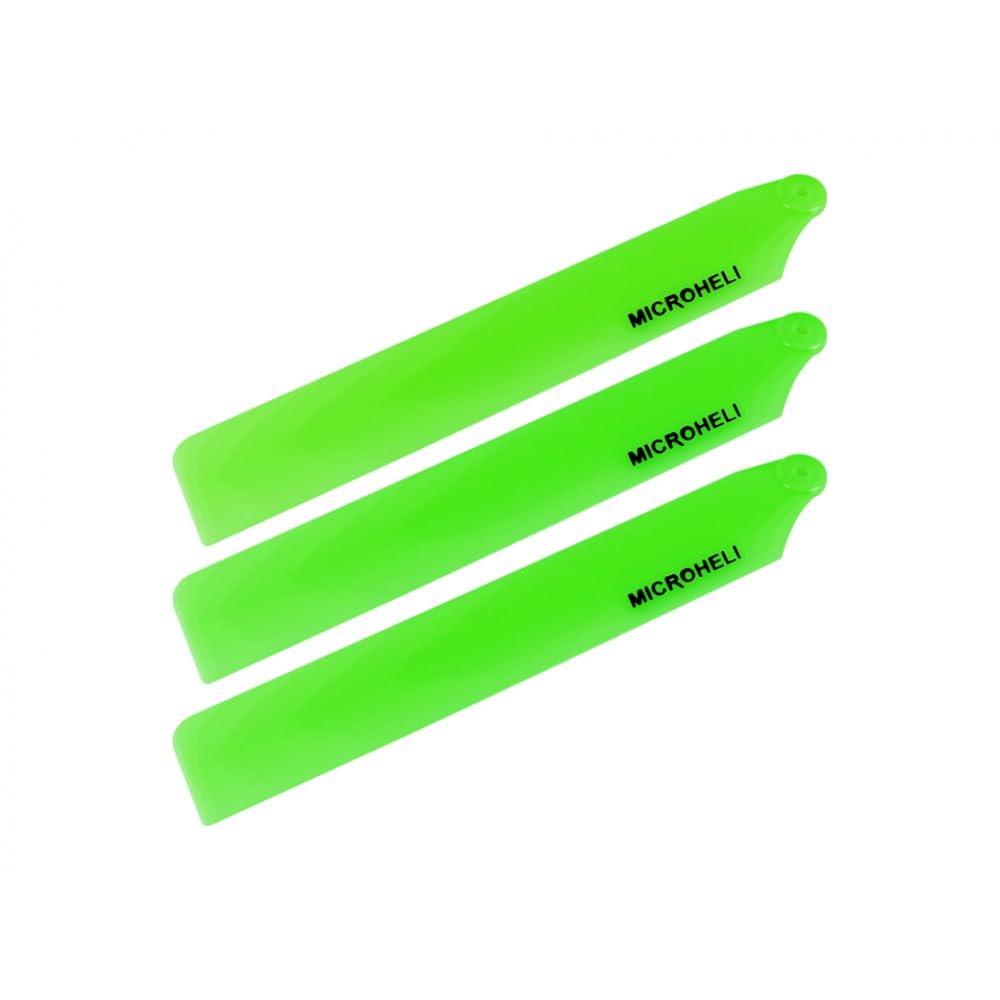 Microheli Plastic Triple Main Blade (for MH-GSS1001TGR Series) (Green) - GOOSKY S1