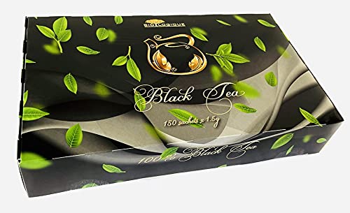 Black Tea by Biologique | 150 teabags of 1,5g | Rich & Aromatic Tea | All Natural Breakfast Tea | Exquisite Classic Taste & Aroma | High in Antioxidants | Perfect for Gifting| 225g