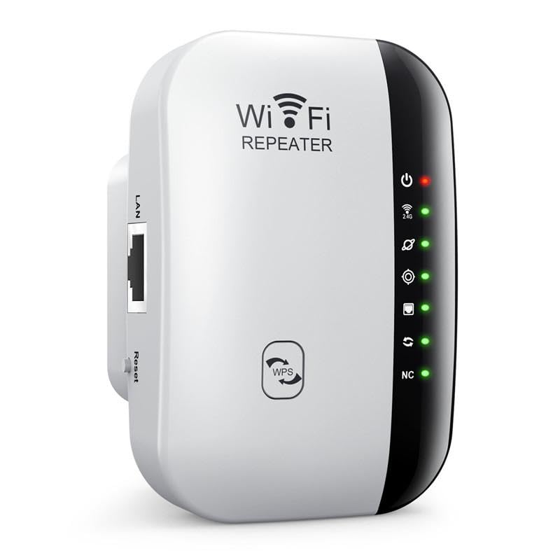 WiFi Extender, WiFi Range Extender/WiFi Signal Booster for Home Up to 1200 Sq. ft & 30 Devices, 300Mbps&2.4GHz Wireless Repeater, Internet Booster with Ethernet Ports, WPS Setup, Alexa Compatible