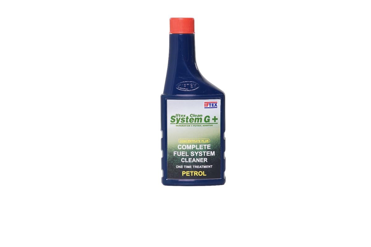 IFTEX Clean System G +, Complete Fuel System Cleaner One Time Treatment Petrol Cars (300 ml) / Cars Petrol Injector Cleaner and Complete Fuel System Treatment and Better Combustion (300 ml)