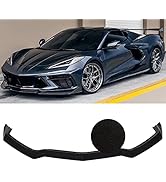 NINTE Matte Black Metallic Painted Front Bumper Lower Lip Splitter for 2020-2023 Chevy Corvette C...