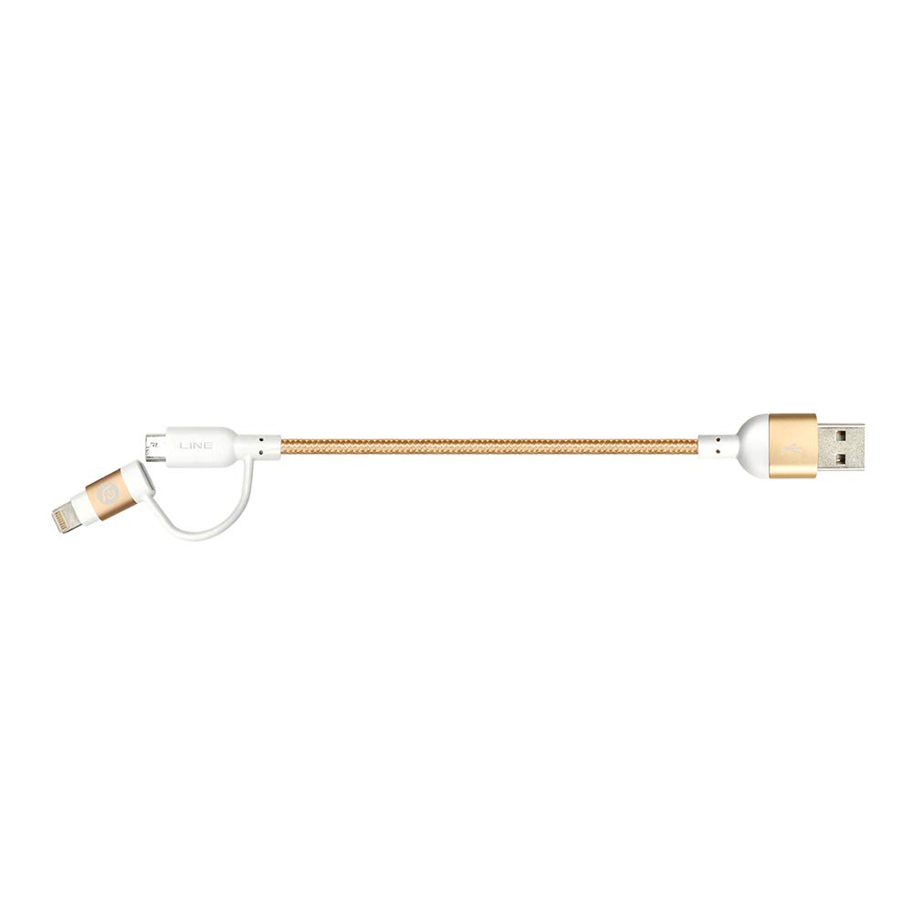 Adam Elements Peak II MFi Lightning USB Cable 20 cm (Gold)