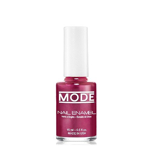 MODE Nail Enamel Shade #114 Plum Wine Berry with Rich Shimmering Frost Pearl - Long Wear, High Gloss, Chip Resistant, No Cruelty Vegan Salon Nail Polish Made in the Beautiful USA, 0.50 fl oz