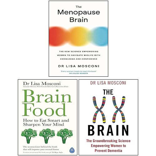 The Menopause Brain, The XX Brain, Brain Food 3 Books Collection Set By Dr. Lisa Mosconi