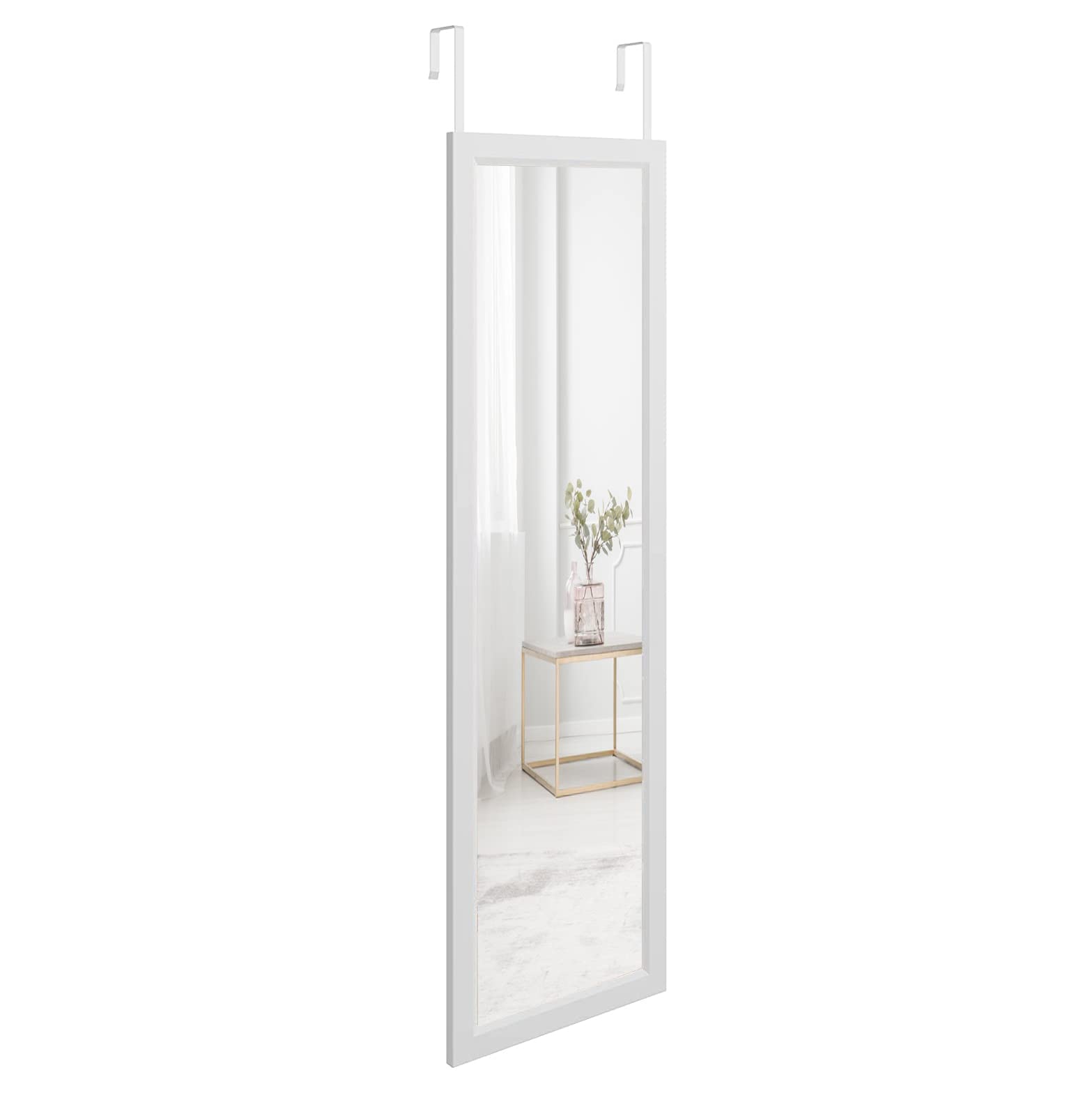 LENND Over Door Mirror Full Length, Wall Mounted Mirror Door Hung Mirror for Bathroom/Bedroom/Wardrobe Toughened Glass