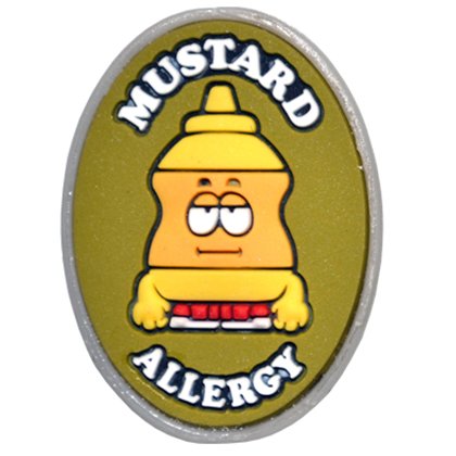 Allermates Kids Mustard Allergy Charm, Silicone