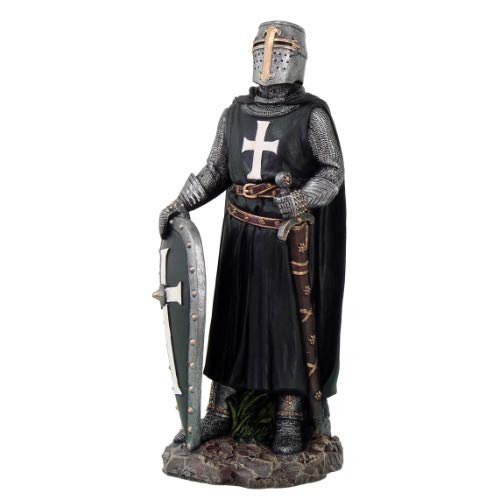 Pacific GiftwareCrusader Knight in Full Shield and Sword Armor Collectible Figurine 11.5 Inch Tall