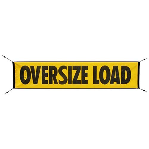 SafeTruck by Ms. Carita Mesh Oversize Load Banner with Bungees 18 Inch x 84 Inch