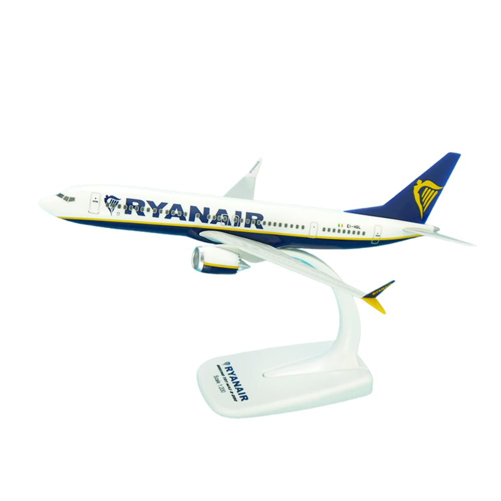 AeroClixRyanair Model Plane Boeing 737 MAX 8-200 EI-HGL 20cm Snap-Fit Model