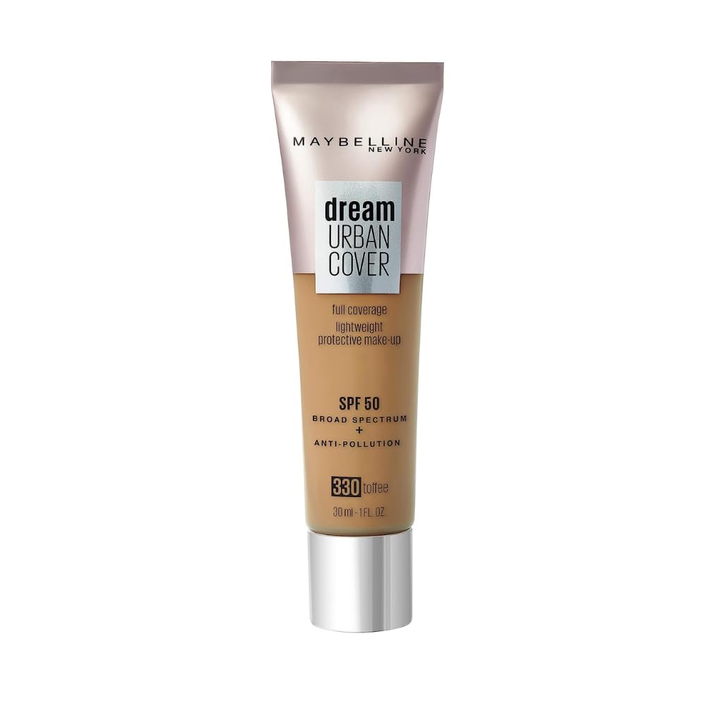 Mayb Make-Up Maybelline Dream Urban Cover All-In-One Protective Makeup, 330 Toffee