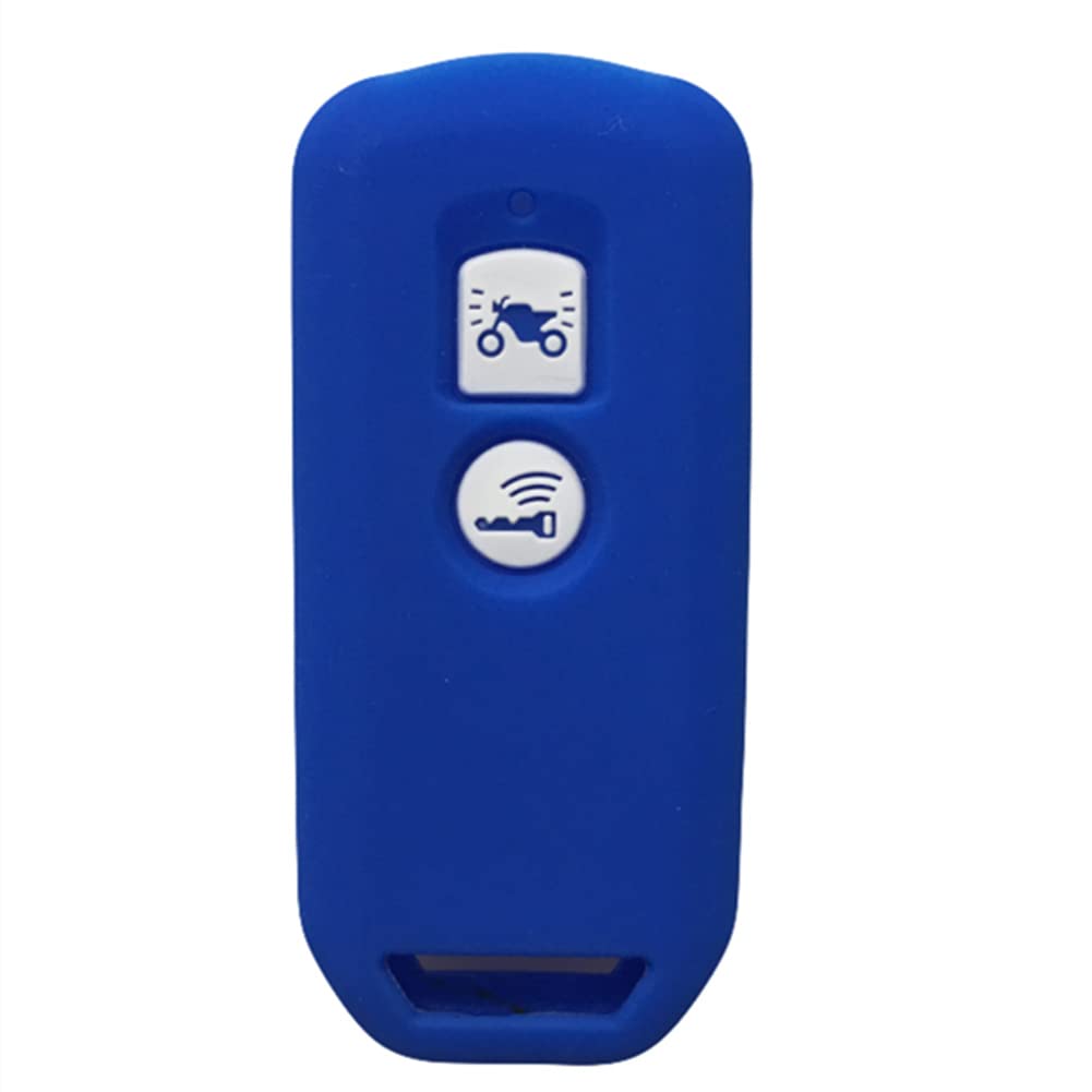 OTMIKSilicone Car Key Cover Case Compatible with Honda X ADV SH 125 150 300 Force PCX Accessories for Motorcycle Key Covers (Blue)