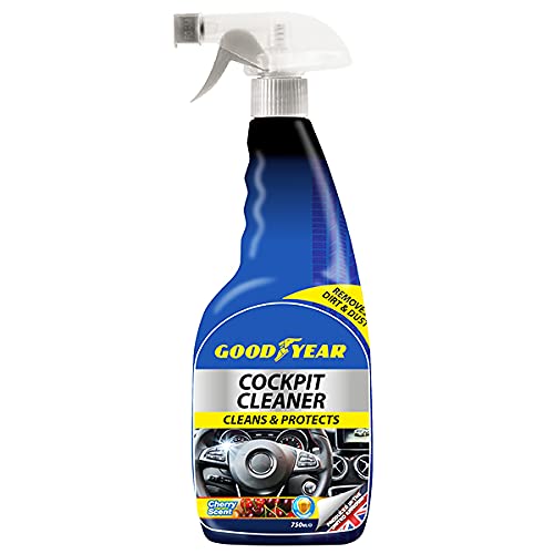 Goodyear Car COCKPIT Cleaner- 750ml Trigger Spray - Cleans and Protects - CHERRY Scent