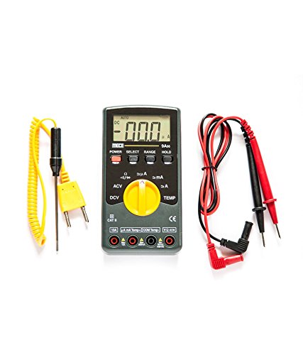 Meco 9a06 Auto Ranging Digital Multimeter With Carry Pouch and Temperature Probe