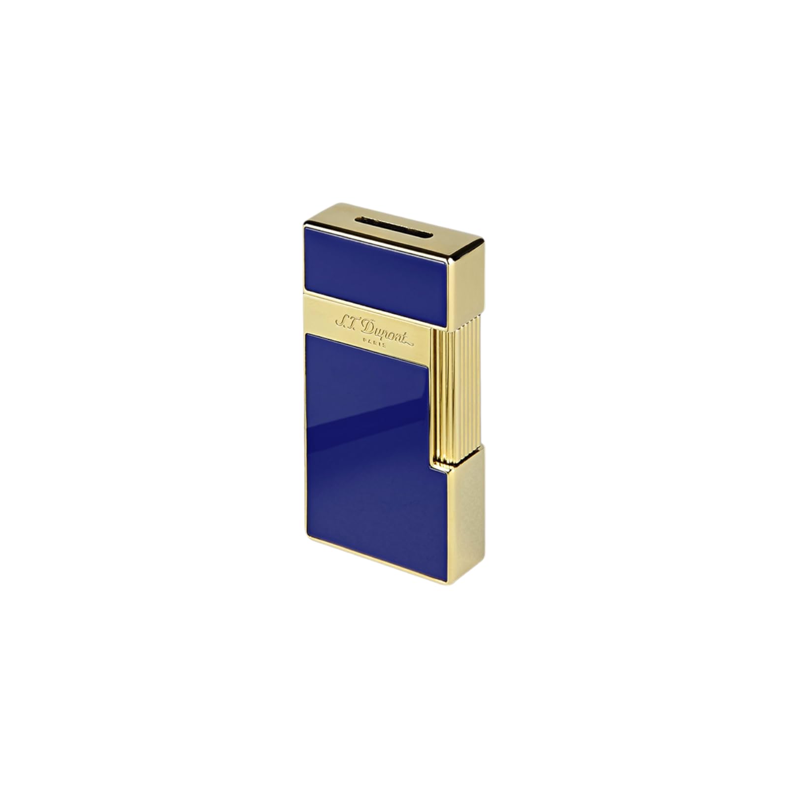 S.T. DupontBig D Blue Lacquer & Gold Lighter, 025005