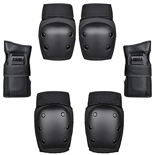 Y&D 6pcs/set Adults Child Skating Protective Gear Elbow Knee pads wristguard Cycling Skateboard Ice Skating Roller Protector