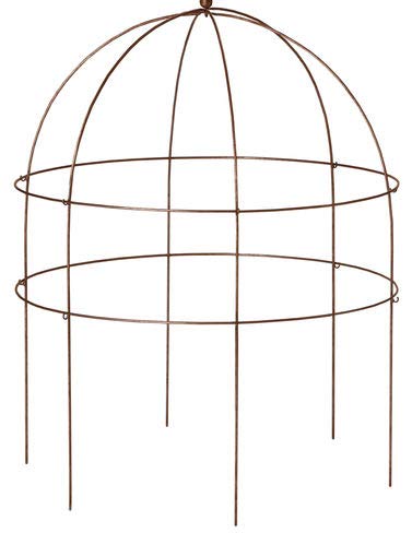 Gardeners Supply Company Jardin Bird Cage Plant Support | Large Sturdy Grow-Through Steel Flower Support Trellis and Garden Decor | Best to Support Peonies, Baptisia, Sedum & Other Perennial Flowers