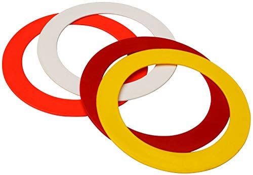 FitfixFitfix Juggling Rings, Magician Juggling Rings, Sports Rings For Kids, Boys&Girls, Set Of 6 Small Size Diameter 24 Cm, 9 Inches Made In India, assorted