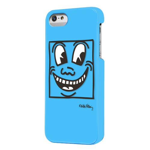 Case ScenarioKH-IPH5-EY Keith Haring Double Layered Case for iPhone 5 - Eyes - Retail Packaging - Blue