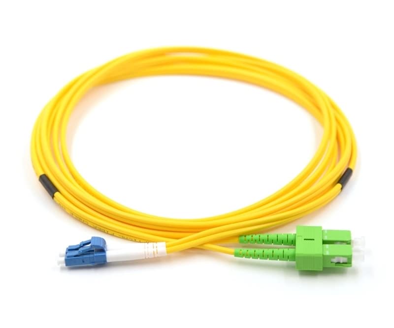 DKURVELC/UPC-SC/APC Singlemode 9/125 Duplex LSZH Fiber Optic Patch Cord (5M)