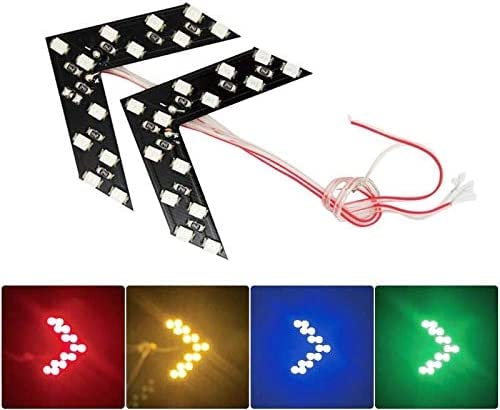 SOLDOUTLED Arrow Panels 14 SMD Indicator Turn Signal Light For Car Rear View Mirror Car Styling (1 Pair, Red)