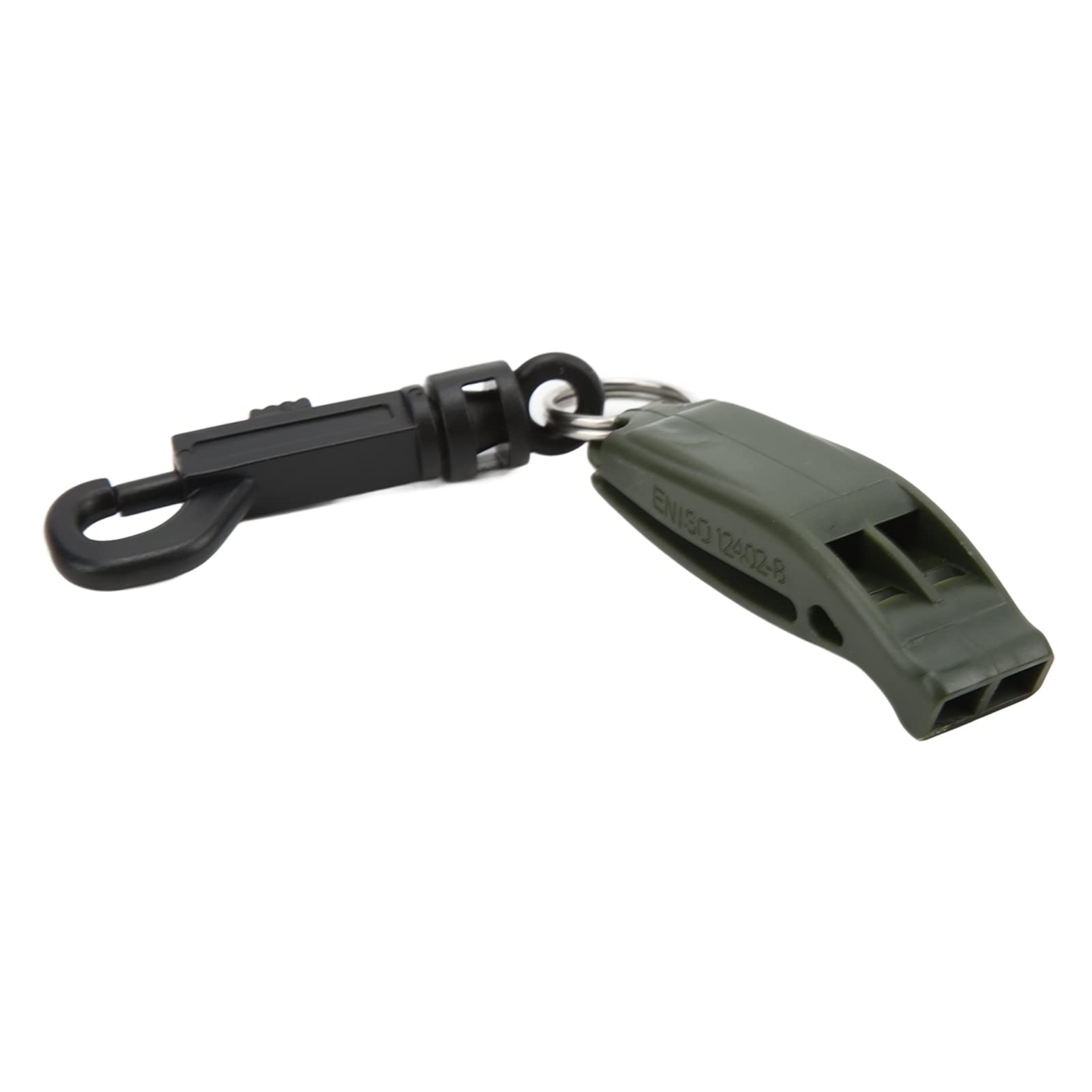 Folany Emergency Whistle with Adjustable Lanyard, High Decibel Loud Keychain Whistles Portable for Boat Fishing Hiking Kayaking Camping Safety Survival Signal, One Piece Design (ArmyGreen)