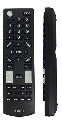 NS-RC4NA-18 Remote Control Compatible with Insignia TV NS-32D311NA17 NS-32D311MX17 NS-40D420NA18 NS-49D420NA18 NS-55D420NA18 NS-39D310NA17 NS-40D420MX18 NS-55D420MX18 NS-50D510NA17 NS-24D310NA19