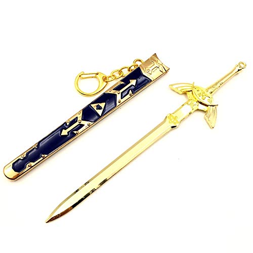 ELECTROPRIME Legendary Wilderness Weapon of Zelda Around The Game with Knife Sheath Key Fastener Alloy Pendant